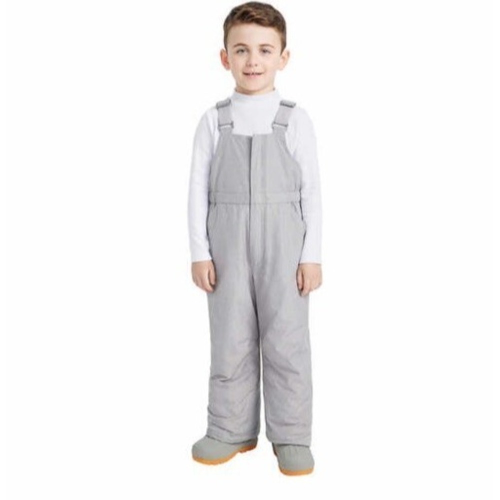 Gerry Kids Gray Insulated Weather-Resistant Snow Pants Adjustable Suspenders 3T